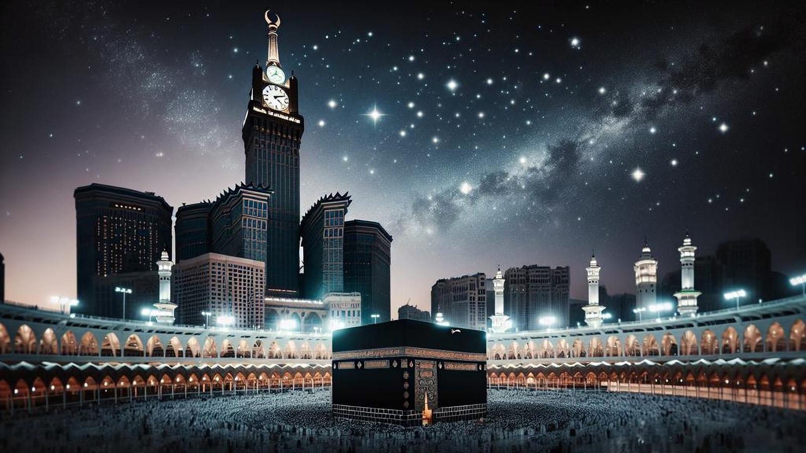 The Kaaba in Makkah, with a historical reference to the 1979 Makkah Siege, a pivotal moment that shaped Saudi Arabia's modern history. (Source: Shutterstock)