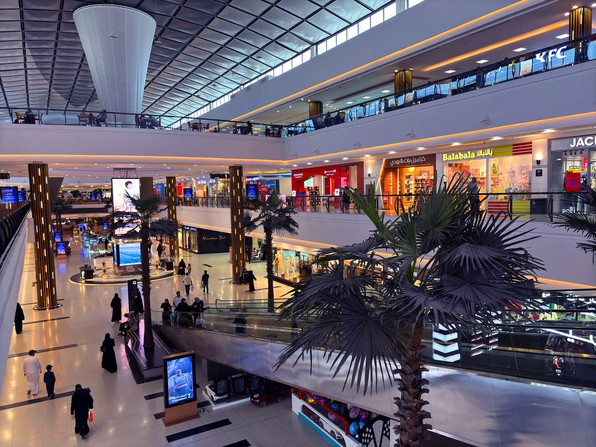 Riyadh Gallery Mall reflects the role of malls as central spaces for shopping and social life in Saudi Arabia.